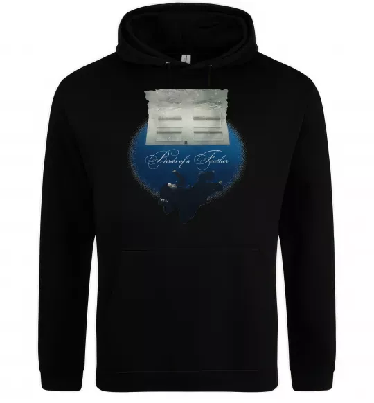 Женская толстовка (худи) Birds of a feather Черный фото