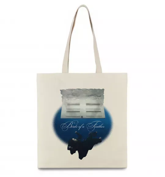 Эко-сумка Birds of a feather Бежевый фото
