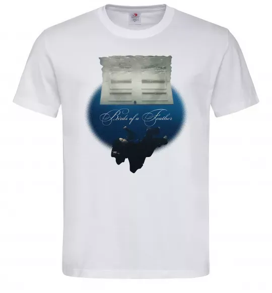 Мужская футболка Birds of a feather Белый фото
