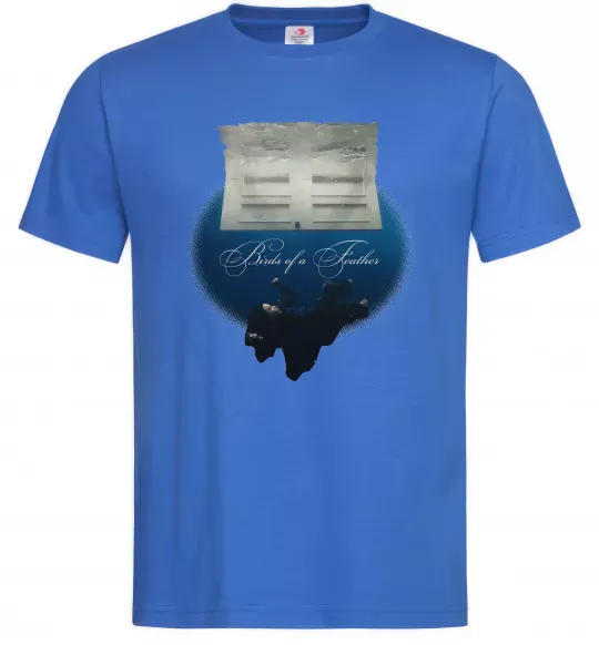 Мужская футболка Birds of a feather Ярко-синий фото