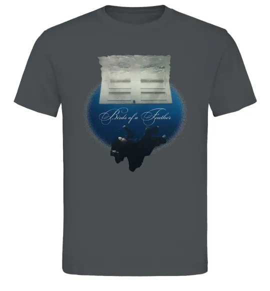 Мужская футболка Birds of a feather Графит фото