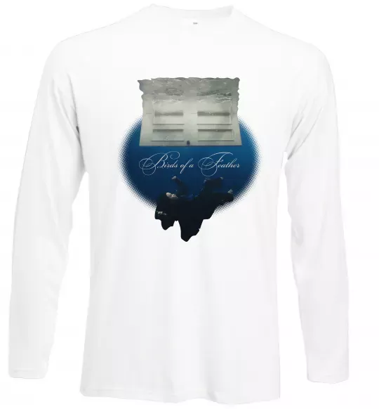 Лонгслив Birds of a feather Белый фото