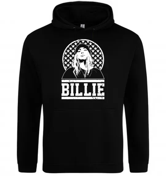 Женская толстовка (худи) Billie чорно-білий Черный фото