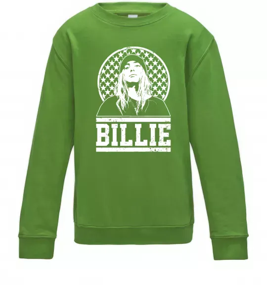 Детский Свитшот Billie чорно-білий Лаймовый фото