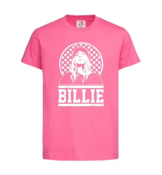 Детская футболка Billie чорно-білий Ярко-розовый фото
