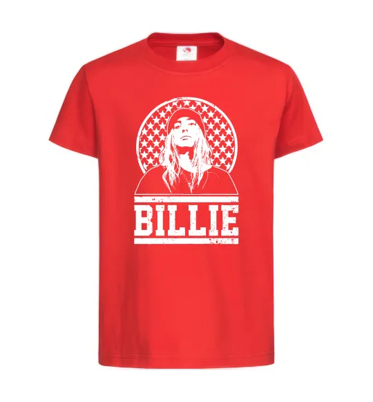 Детская футболка Billie чорно-білий Красный фото