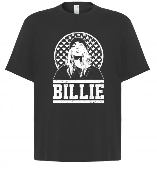 Футболка Оверсайз Billie чорно-білий Черный фото