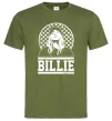 Мужская футболка Billie чорно-білий Оливковый фото