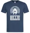 Мужская футболка Billie чорно-білий Темно-синий фото