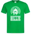 Мужская футболка Billie чорно-білий Зеленый фото