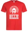 Мужская футболка Billie чорно-білий Красный фото