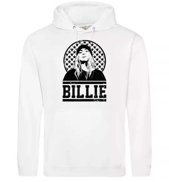 Женская толстовка (худи) Billie чорно-білий Белый фото