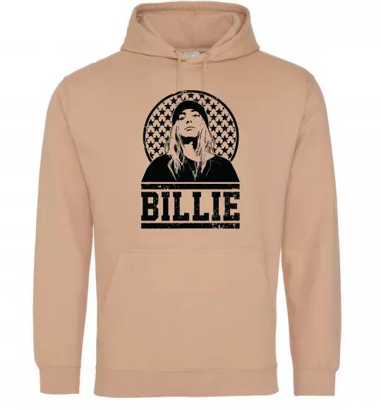 Женская толстовка (худи) Billie чорно-білий Песочный фото