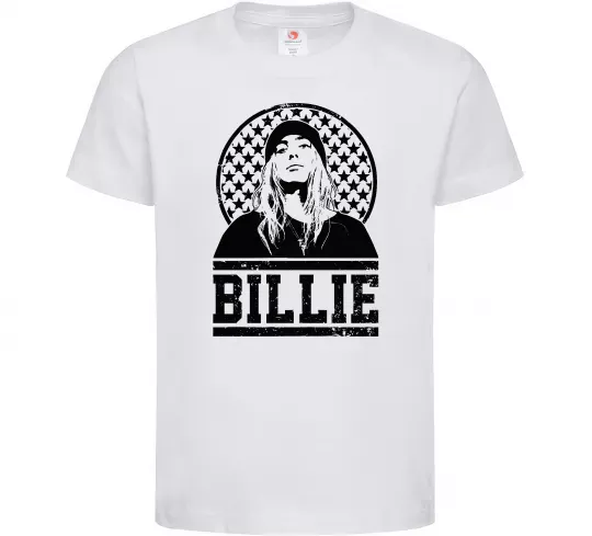 Детская футболка Billie чорно-білий Белый фото
