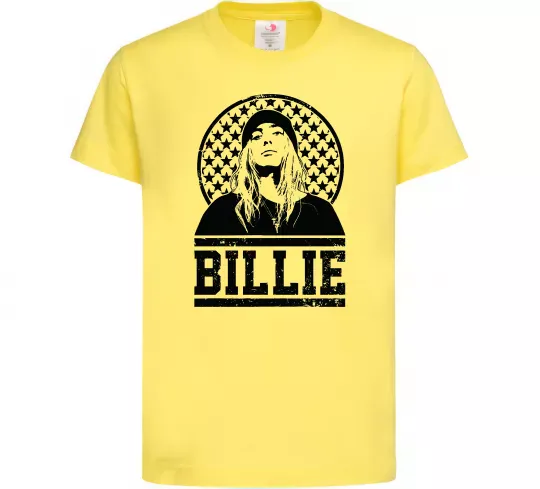 Детская футболка Billie чорно-білий Лимонный фото