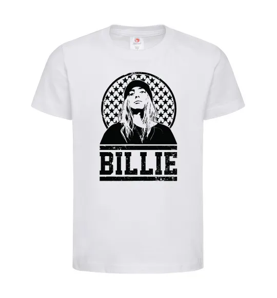 Детская футболка Billie чорно-білий Белый фото