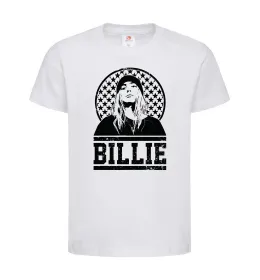 Дитяча футболка Billie чорно-білий Білий фото