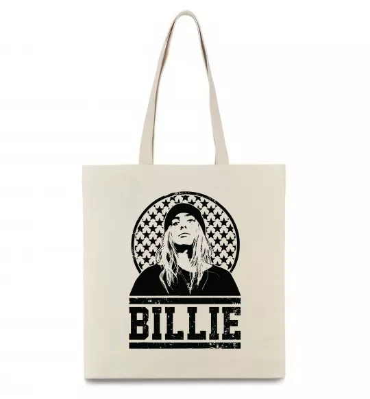 Эко-сумка Billie чорно-білий Бежевый фото