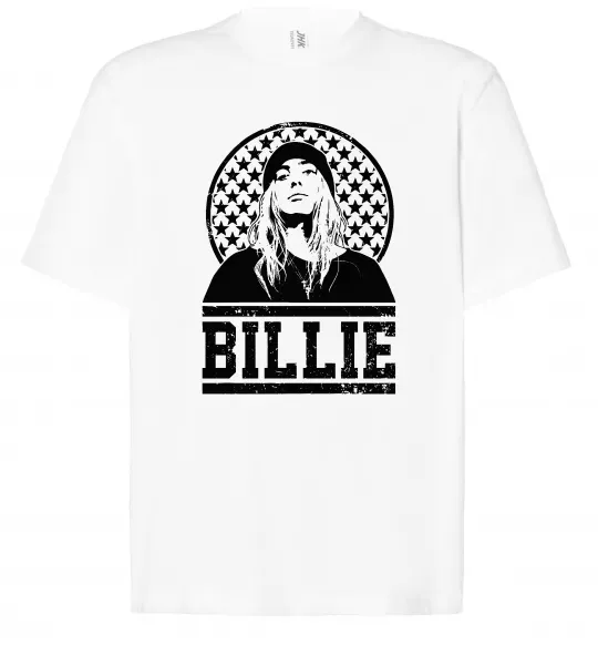 Футболка Оверсайз Billie чорно-білий Белый фото