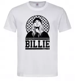 Мужская футболка Billie чорно-білий Белый фото