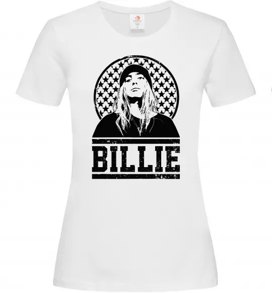 Женская футболка Billie чорно-білий Белый фото