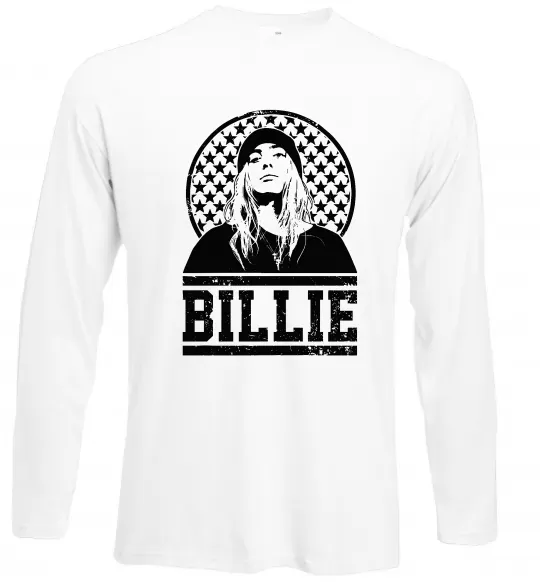 Лонгслив Billie чорно-білий Белый фото