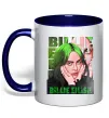 Чашка с цветной ручкой Green Billie Eilish Глубокий темно-синий фото
