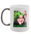 Чашка с цветной ручкой Green Billie Eilish Серебро фото