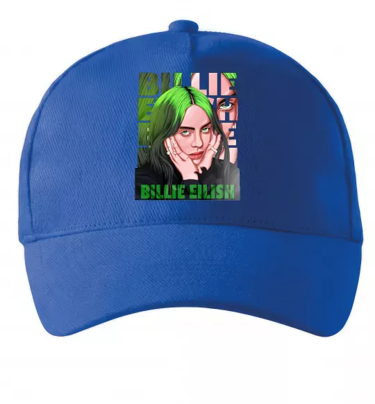 Кепка Green Billie Eilish Ярко-синий фото