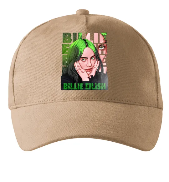 Кепка Green Billie Eilish Песочный фото
