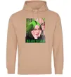 Мужская толстовка (худи) Green Billie Eilish Песочный фото