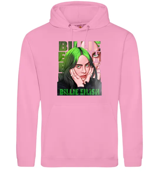 Женская толстовка (худи) Green Billie Eilish Розовый фото