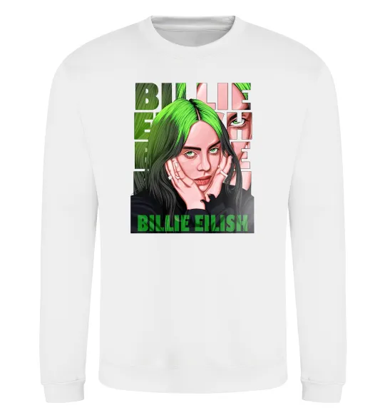 Свитшот Green Billie Eilish Белый фото