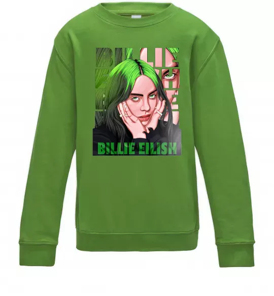 Дитячий світшот Green Billie Eilish Лаймовий фото