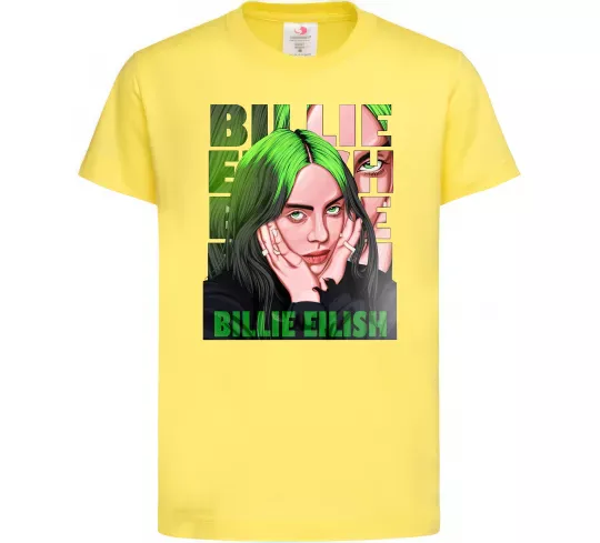 Дитяча футболка Green Billie Eilish Лимонний фото