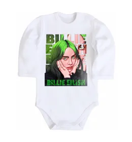 Дитячий бодік Green Billie Eilish Білий фото