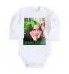 Детский боди Green Billie Eilish Белый фото