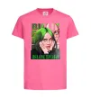 Детская футболка Green Billie Eilish Ярко-розовый фото