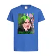 Детская футболка Green Billie Eilish Ярко-синий фото