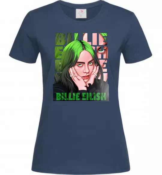 Женская футболка Green Billie Eilish Темно-синий фото