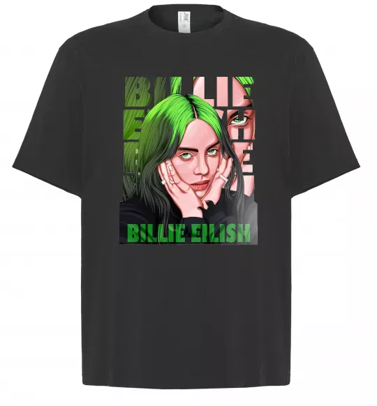 Футболка Оверсайз Green Billie Eilish Чорний фото