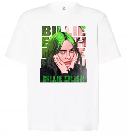 Футболка Оверсайз Green Billie Eilish Білий фото