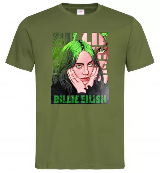 Мужская футболка Green Billie Eilish Оливковый фото