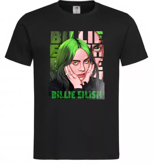 Мужская футболка Green Billie Eilish Черный фото