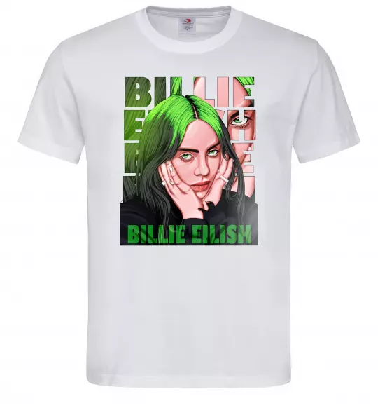Мужская футболка Green Billie Eilish Белый фото