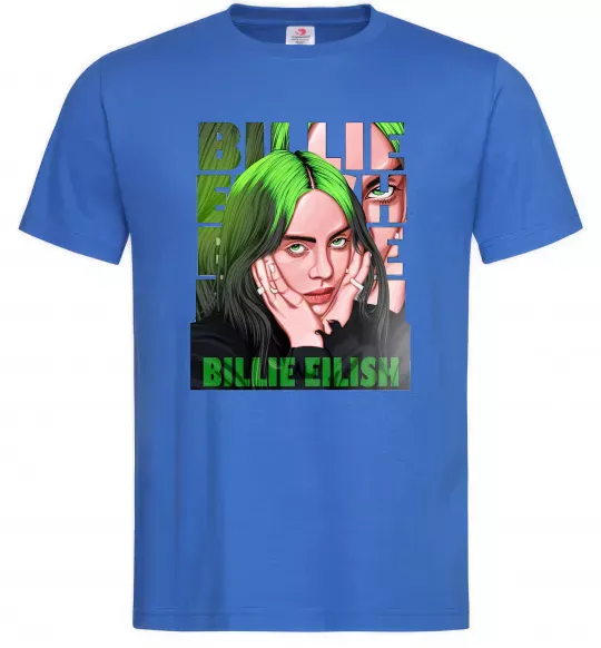 Мужская футболка Green Billie Eilish Ярко-синий фото