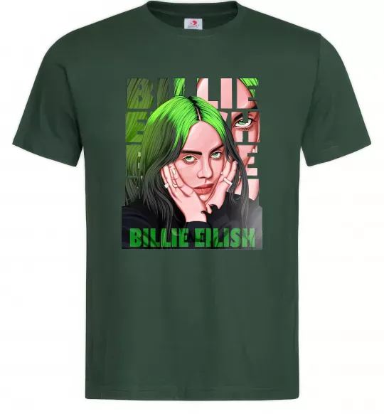 Мужская футболка Green Billie Eilish Темно-зеленый фото