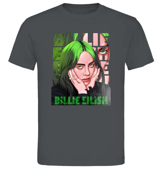 Мужская футболка Green Billie Eilish Графит фото
