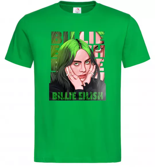 Мужская футболка Green Billie Eilish Зеленый фото