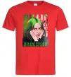 Мужская футболка Green Billie Eilish Красный фото